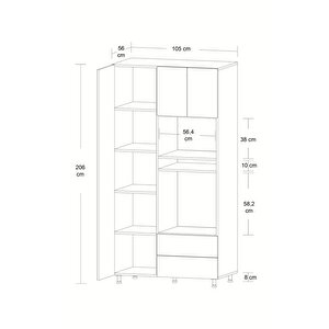 Ankastre Fırın Mikrodalga Dolabı % 100 Mdf