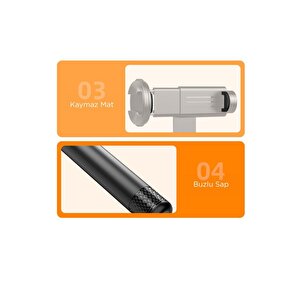 Torima C10 Çok Amaçlı Tripod Kumandalı Selfie Çubuğu Siyah
