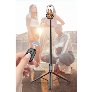 Torima C10 Çok Amaçlı Tripod Kumandalı Selfie Çubuğu Siyah