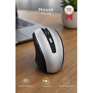 Torima Mouse Optik Kablosuz Fare Tm08 Gümüş