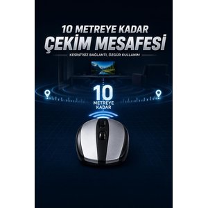Torima Mouse Optik Kablosuz Fare Tm08 Gümüş