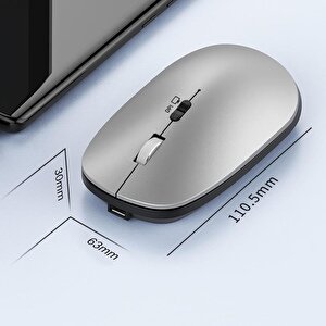 Torima Tm-14 Ergonomik Sessiz Kablosuz Gümüş Optik Mouse