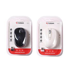 Torima Tm-11 Ergonomik Kablosuz Beyaz Optik Mouse