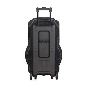 Torima Ndr-v12 Siyah Mikrofonlu Kumandalı Rgb Ledli Taşınabilir Tekerlekli Bluetooth Hoparlör