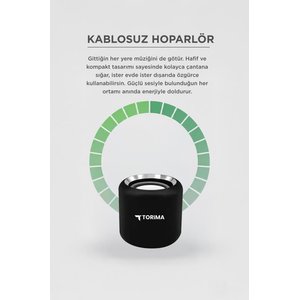 Torima Bluetooth Kablosuz Taşınabilir Hoparlör D12 Siyah