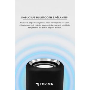 Torima Bluetooth Kablosuz Taşınabilir Hoparlör D12 Siyah