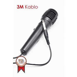 Torima Siyah M-01 Jack Girişli 3m Kablolu Mikrofon