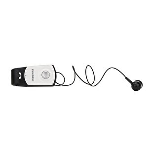 Fineblue F960 Kablosuz Kulaklık Bluetooth 5.3 Titreşimli Geri Çekilebilir Yaka Kulaklığı Siyah