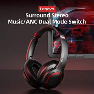 Lenovo Thinkplus Th40 Kablosuz Bluetooth Kulaküstü Kulaklık Siyah