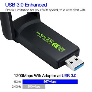 Torima Dual Band Usb Adapter 1300 Mbps Yd-33 Wireless