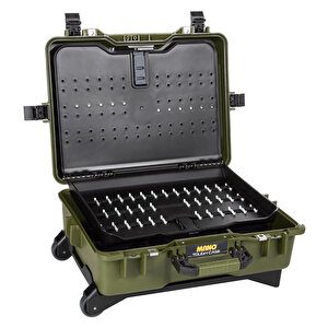 Mano Mtc 430bt Yeşi̇l Bez Takım Dizmeli Plastik Bölmeli Tough Case Pro Takım Çantası