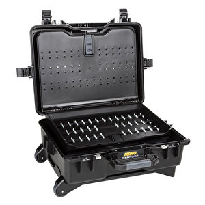 Mano Mtc 430bt Si̇yah Bez Takım Dizmeli Plastik Bölmeli Tough Case Pro Takım Çantası