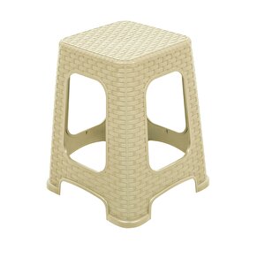 Sağlam Plastik Karizma Rattan Tabure Çölbeji