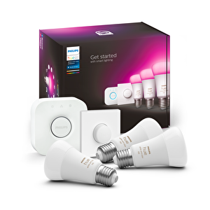 Hue 9-75w Renkli Akl. Başl. Seti 3lü Akl. Butonlu E27 Bt - 929002468803