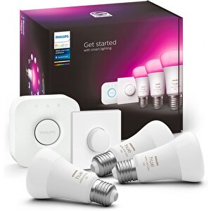 Hue 9-75w Renkli Akl. Başl. Seti 3lü Akl. Butonlu E27 Bt - 929002468803