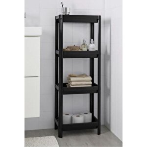 Liveda Trend Kare Sebzelik Siyah (banyo-mutfak Çok Amaçlı Raf Ünitesi)