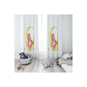 Çocuk Odası Desenli Fon Perde 140x260 cm