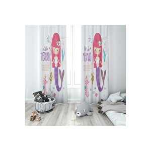 Çocuk Odası Desenli Fon Perde 140x260 cm