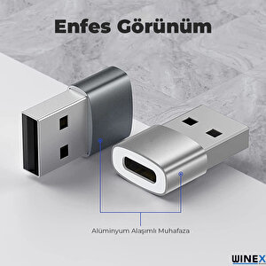 Philips 6a 100w Type-c To Type-c Örgülü Hızlı Data Ve Şarj Kablosu 50cm + Winex Usba To Type-c 3.1 Otg Çevirici Dönüştürücü Adaptö
