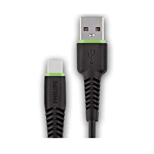 Usba To Type-c Hızlı Data Ve Şarj Kablosu 1.2m Siyah + Schitec Type-c To Usba 3.0 Dönüştürücü Adaptör
