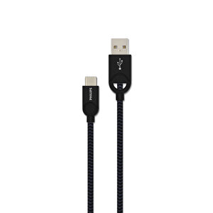 5a 100w Usba To Type-c Örgülü 1.2m Hızlı Şarj Ve Data Kablosu Siyah + Schitec Type-c To Usba 3.1 Otg Dönüştürücü Adaptör