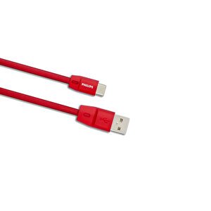 5a 100w Usba To Type-c 1.8 M Hızlı Şarj Ve Data Kablosu Kırmızı + Schitec Type-c To Usba 3.1 Otg Dönüştürücü Adaptör