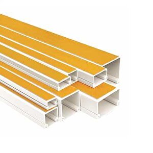 Sert Plastik 20x10 Kablo Kanalı Kendinden Yapışkanlı 2 Mt