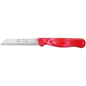 Ggs Solingen Meyve Sebze Bıçağı Dişli Mermer Desen Pembe