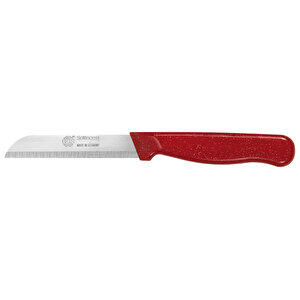 Ggs Solingen Meyve Sebze Bıçağı Dişli Simli Model Kırmızı