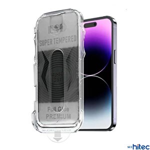 Schitec Apple Iphone 15 Pro Max 5d Hayalet Ekran Koruyucu Magic Kolay Uygulama Aparatlı