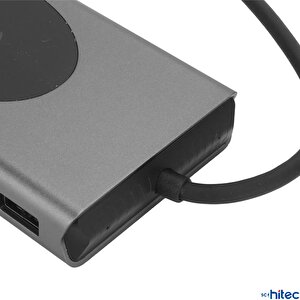 Schitec 15in1 Hub Kablosuz Şarj/type-c To 4k Hdmi/usba 3.0/tf Sd/vga/3.5mm/aux/pd/rj45 Gigabit Ethernet Dönüştürücü Adaptör