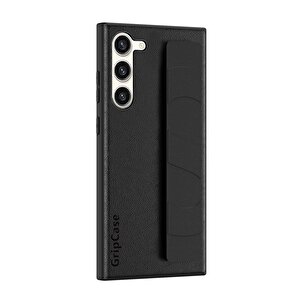 Schitec Samsung Galaxy S24 Uyumlu Premium  Case Parmak Askılı Telefon Kılıfı Siyah