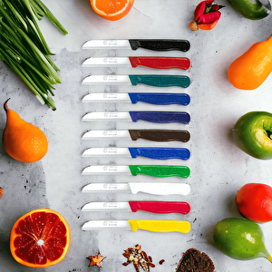 Ggs Solingen Meyve Sebze Bıçağı Dişli Simli Model Açık Yeşil