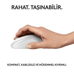 Logitech M240 Sessiz Kompakt Kablosuz Bluetooth Mouse - Beyaz