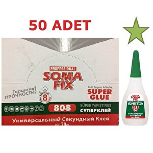 Somafix 50 Adet Şeffaf Japon Yapıştırıcı 20 Gr