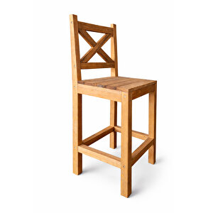 Bar Tabure Ahşap Sandalye Mutfak Bar Sandalyesi 5150