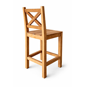 Bar Tabure Ahşap Sandalye Mutfak Bar Sandalyesi 5150