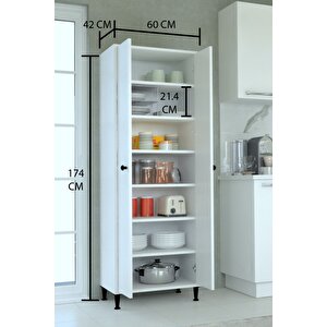 Çok Amaçlı Ilıca Dolap 7 Raflı