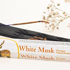 Beyaz Musk Aromalı Doğal Premium Çubuk Tütsü
