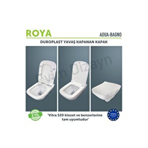 Roya Yavaş Kapanan Klozet Kapağı - Duroplast-vitra S20 Uyumlu