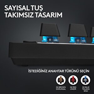 Logitech G Pro X Tkl Lightspeed Kablosuz Lightsync Rgb Mekanik Tactile Switch İngilizce Oyun Klavyesi - Siyah