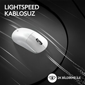 Logitech G Pro X Superlight 2 Hafif Hero 2 Sensör 32.000 Dpi Lightspeed Kablosuz Oyuncu Mouse - Beyaz