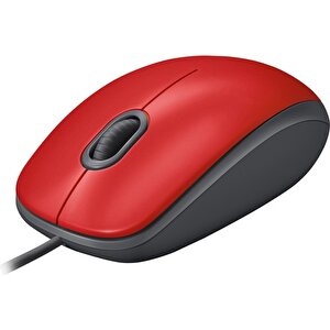 M110 Sessiz Tam Boyutlu Kablolu Usb-a Bağlantılı Optik Mouse - Kırmızı