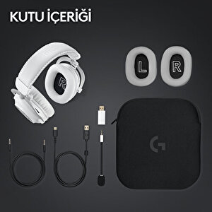 Logitech G Pro X 2 Lightspeed Kablosuz Dts:x Headphone 2.0 - 7.1 Surround Ses Oyun Kulaklığı - Beyaz