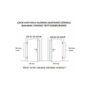 Can Aynalı Nikel Saten Yale Çelik Kapı Kolu 1 Takım