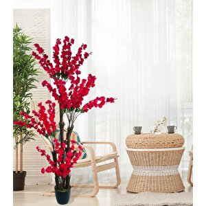 Yapay Ağaç Bahardalı Japon Kiraz Çiçeği 4katlı Fuşya 170*65cm