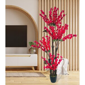 Yapay Ağaç Bahardalı Japon Kiraz Çiçeği 4katlı Fuşya 170*65cm
