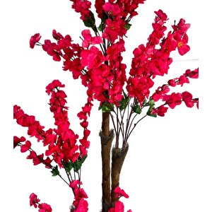 Yapay Ağaç Bahardalı Japon Kiraz Çiçeği 4katlı Fuşya 170*65cm