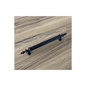 Mat Siyah Mobilya Dolap Mutfak Çekmece Kulpu 224mm (22,4cm) 10 Adet