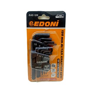 Edoni 120 Mm 10 Parça Siyah Alyan Seti